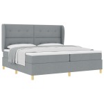 vidaXL Pat cu saltea cu arcuri Gri închis 90x190 cm Gri deschis vidaXL Pat cu saltea cu arcuri Gri închis 90x190 cm Gri deschis