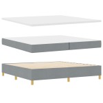 vidaXL Pat cu saltea cu arcuri Gri închis 90x190 cm Gri deschis vidaXL Pat cu saltea cu arcuri Gri închis 90x190 cm Gri deschis