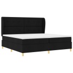 vidaXL Pat cu saltea cu arcuri Gri închis 90x190 cm Negru 200 x 200 cm vidaXL Pat cu saltea cu arcuri Gri închis 90x190 cm Negru 200 x 200 cm