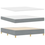 vidaXL Pat cu saltea cu arcuri Gri închis 90x190 cm Gri deschis vidaXL Pat cu saltea cu arcuri Gri închis 90x190 cm Gri deschis