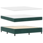 vidaXL Pat cu arcuri cu saltea Verde închis 180 x 200 cm Catifea vidaXL Pat cu arcuri cu saltea Verde închis 180 x 200 cm Catifea