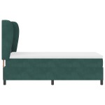 vidaXL Pat cu arcuri cu saltea Verde închis 90 x 200 cm Catifea vidaXL Pat cu arcuri cu saltea Verde închis 90 x 200 cm Catifea