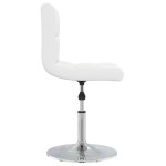 vidaXL Scaun de bar, alb, piele ecologică vidaXL Scaun de bar, alb, piele ecologică