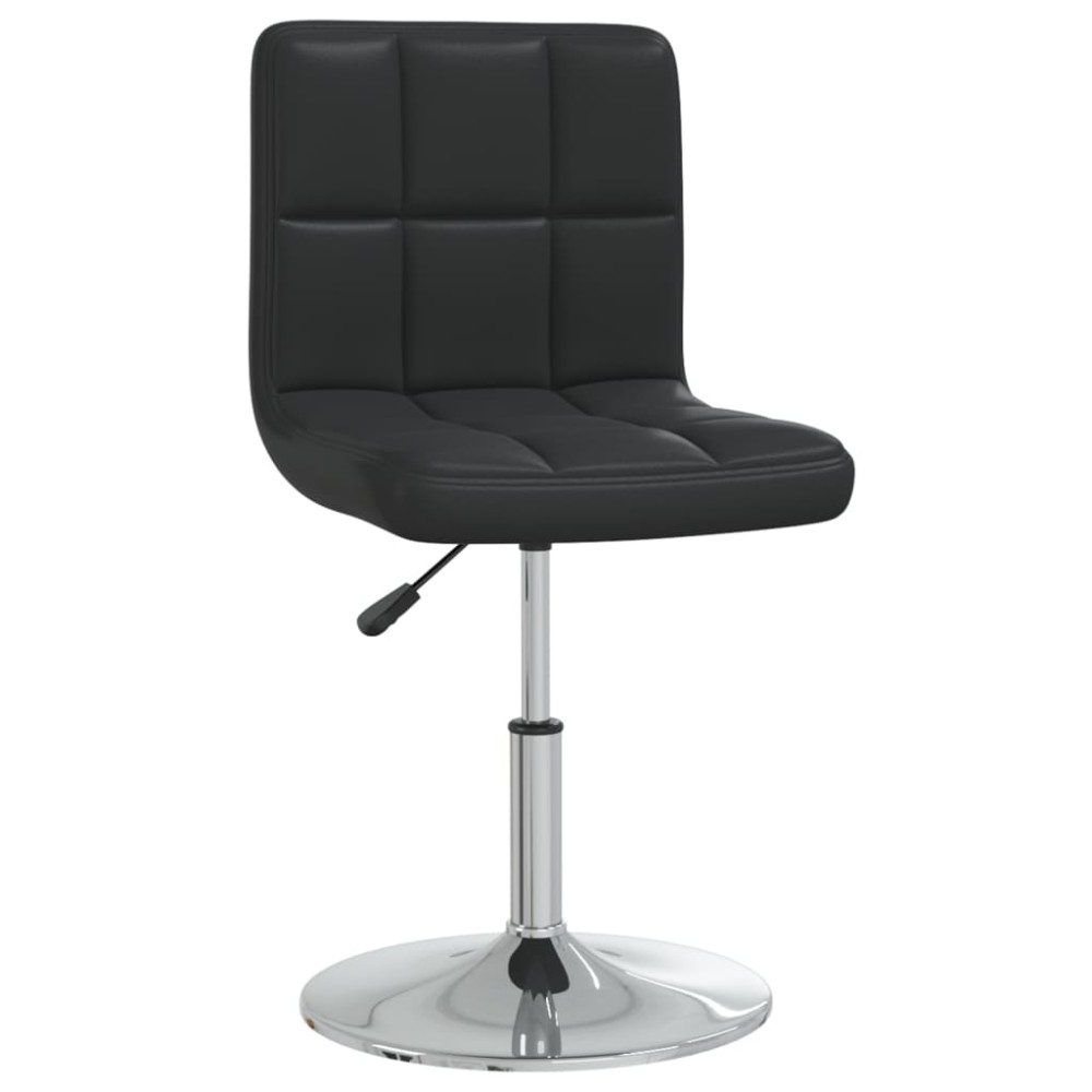vidaXL Scaun de bar, negru, piele ecologică