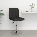 vidaXL Scaun de bar, negru, piele ecologică vidaXL Scaun de bar, negru, piele ecologică