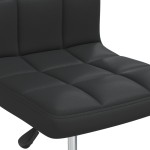 vidaXL Scaun de bar, negru, piele ecologică vidaXL Scaun de bar, negru, piele ecologică