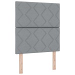 vidaXL Pat cu saltea cu arcuri Gri deschis 80 x 200 cm țesătură vidaXL Pat cu saltea cu arcuri Gri deschis 80 x 200 cm țesătură