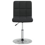 vidaXL Scaune de sufragerie, 4 buc., negru, piele ecologică