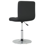 vidaXL Scaune de sufragerie, 4 buc., negru, piele ecologică