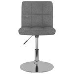 vidaXL Scaun de bar pivotant, gri deschis, material textil vidaXL Scaun de bar pivotant, gri deschis, material textil
