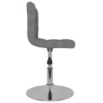 vidaXL Scaun de bar pivotant, gri deschis, material textil vidaXL Scaun de bar pivotant, gri deschis, material textil