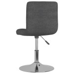 vidaXL Scaun de bar pivotant, gri închis, material textil vidaXL Scaun de bar pivotant, gri închis, material textil