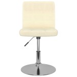 vidaXL Scaun de bar pivotant, crem, material textil vidaXL Scaun de bar pivotant, crem, material textil
