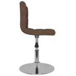 vidaXL Scaun de bar pivotant, maro, material textil vidaXL Scaun de bar pivotant, maro, material textil