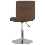 vidaXL Scaun de bar pivotant, maro, material textil vidaXL Scaun de bar pivotant, maro, material textil