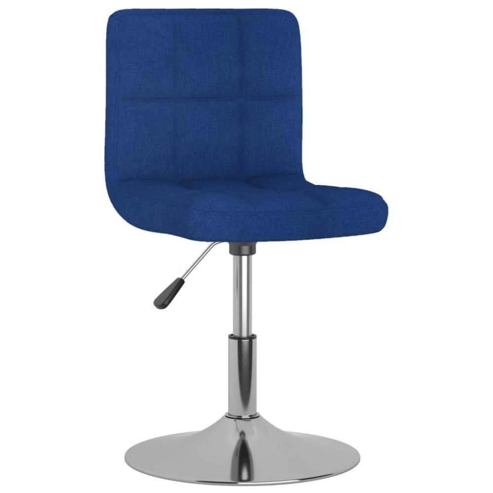 vidaXL Scaun de bar pivotant, albastru, material textil