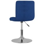 vidaXL Scaun de bar pivotant, albastru, material textil vidaXL Scaun de bar pivotant, albastru, material textil