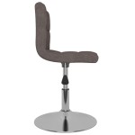 vidaXL Scaun de bar pivotant, gri taupe, material textil vidaXL Scaun de bar pivotant, gri taupe, material textil