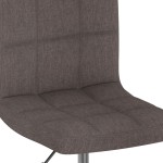 vidaXL Scaun de bar pivotant, gri taupe, material textil vidaXL Scaun de bar pivotant, gri taupe, material textil