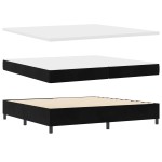 Pat cu arcuri vidaXL cu saltea Negru 200x200 cm Catifea Pat cu arcuri vidaXL cu saltea Negru 200x200 cm Catifea