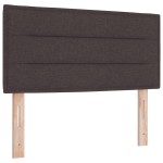 vidaXL Pat cu arcuri cu saltea Maro închis 80 x 200 cm țesătură vidaXL Pat cu arcuri cu saltea Maro închis 80 x 200 cm țesătură