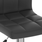 vidaXL Scaun de bar, negru, piele ecologică vidaXL Scaun de bar, negru, piele ecologică