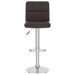 vidaXL Scaun de bar, maro, piele ecologică vidaXL Scaun de bar, maro, piele ecologică