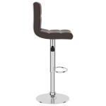 vidaXL Scaun de bar, maro, piele ecologică vidaXL Scaun de bar, maro, piele ecologică