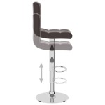 vidaXL Scaun de bar, maro, piele ecologică vidaXL Scaun de bar, maro, piele ecologică