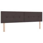 vidaXL Pat cu arcuri cu saltea Maro închis 180 x 200 cm țesătură vidaXL Pat cu arcuri cu saltea Maro închis 180 x 200 cm țesătură
