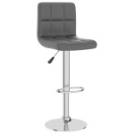 vidaXL Scaun de bar, gri, piele ecologică vidaXL Scaun de bar, gri, piele ecologică