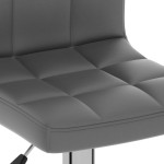 vidaXL Scaun de bar, gri, piele ecologică vidaXL Scaun de bar, gri, piele ecologică