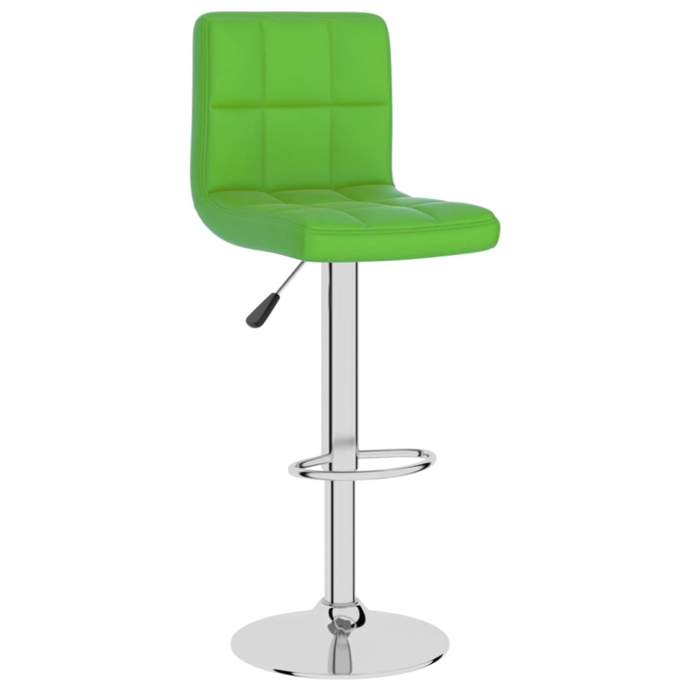 vidaXL Scaun de bar, verde, piele ecologică