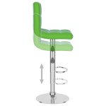 vidaXL Scaun de bar, verde, piele ecologică vidaXL Scaun de bar, verde, piele ecologică