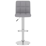 vidaXL Scaun de bar, gri deschis, material textil vidaXL Scaun de bar, gri deschis, material textil