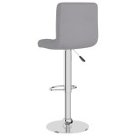 vidaXL Scaun de bar, gri deschis, material textil vidaXL Scaun de bar, gri deschis, material textil