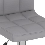 vidaXL Scaun de bar, gri deschis, material textil vidaXL Scaun de bar, gri deschis, material textil