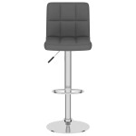 vidaXL Scaun de bar, gri închis, material textil vidaXL Scaun de bar, gri închis, material textil