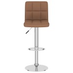 vidaXL Scaun de bar, maro, material textil vidaXL Scaun de bar, maro, material textil