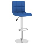 vidaXL Scaun de bar, albastru, material textil vidaXL Scaun de bar, albastru, material textil