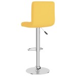 vidaXL Scaun de bar, galben muștar, material textil vidaXL Scaun de bar, galben muștar, material textil