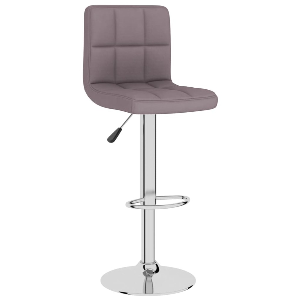 vidaXL Scaun de bar, gri taupe, material textil