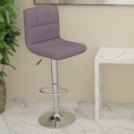 vidaXL Scaun de bar, gri taupe, material textil vidaXL Scaun de bar, gri taupe, material textil