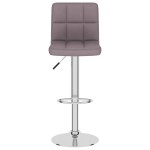 vidaXL Scaun de bar, gri taupe, material textil vidaXL Scaun de bar, gri taupe, material textil