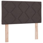 vidaXL Pat cu arcuri cu saltea Maro închis 80 x 200 cm țesătură vidaXL Pat cu arcuri cu saltea Maro închis 80 x 200 cm țesătură