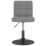 vidaXL Scaun de bar pivotant, gri deschis, catifea vidaXL Scaun de bar pivotant, gri deschis, catifea