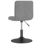 vidaXL Scaun de bar pivotant, gri deschis, catifea vidaXL Scaun de bar pivotant, gri deschis, catifea