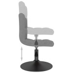 vidaXL Scaun de bar pivotant, gri deschis, catifea vidaXL Scaun de bar pivotant, gri deschis, catifea