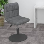 vidaXL Scaun de bar pivotant, gri închis, catifea vidaXL Scaun de bar pivotant, gri închis, catifea