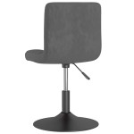 vidaXL Scaun de bar pivotant, gri închis, catifea vidaXL Scaun de bar pivotant, gri închis, catifea